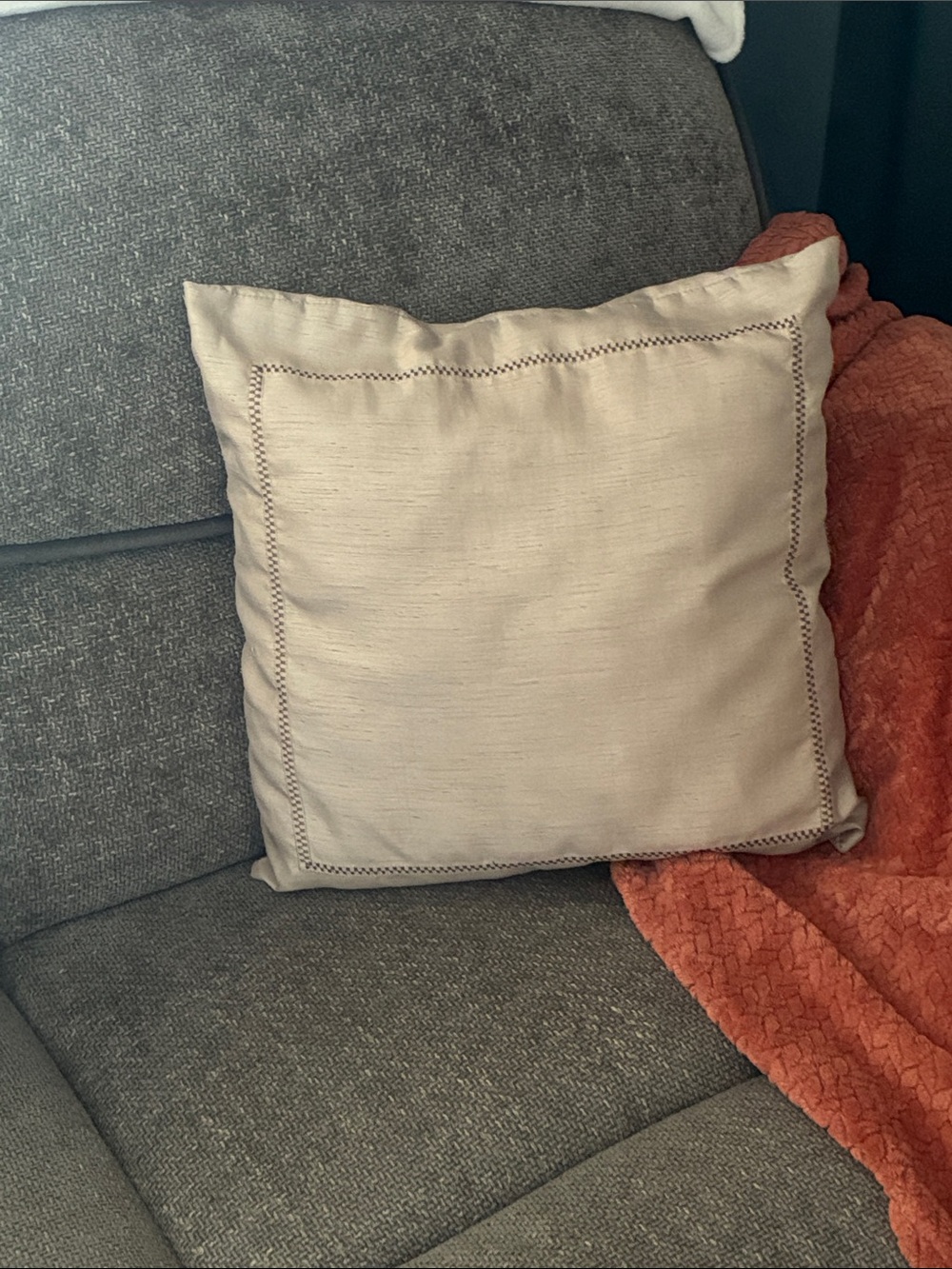 Elegant Tan Throw Pillow